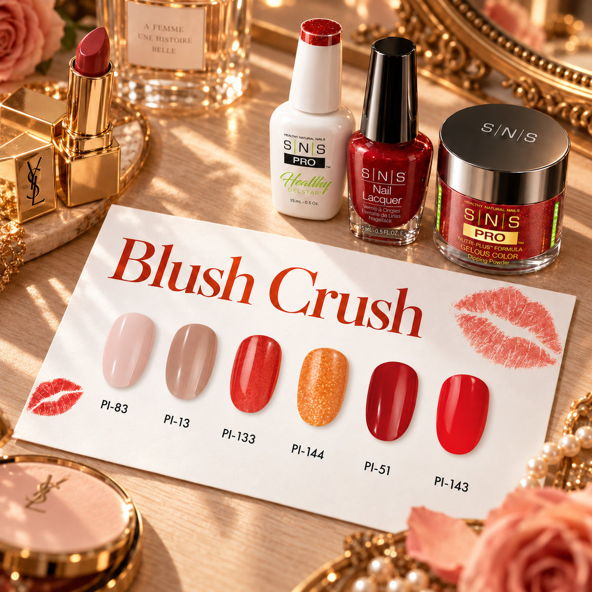SNS Blush Crush Collection - 4in1 - 6 Colors