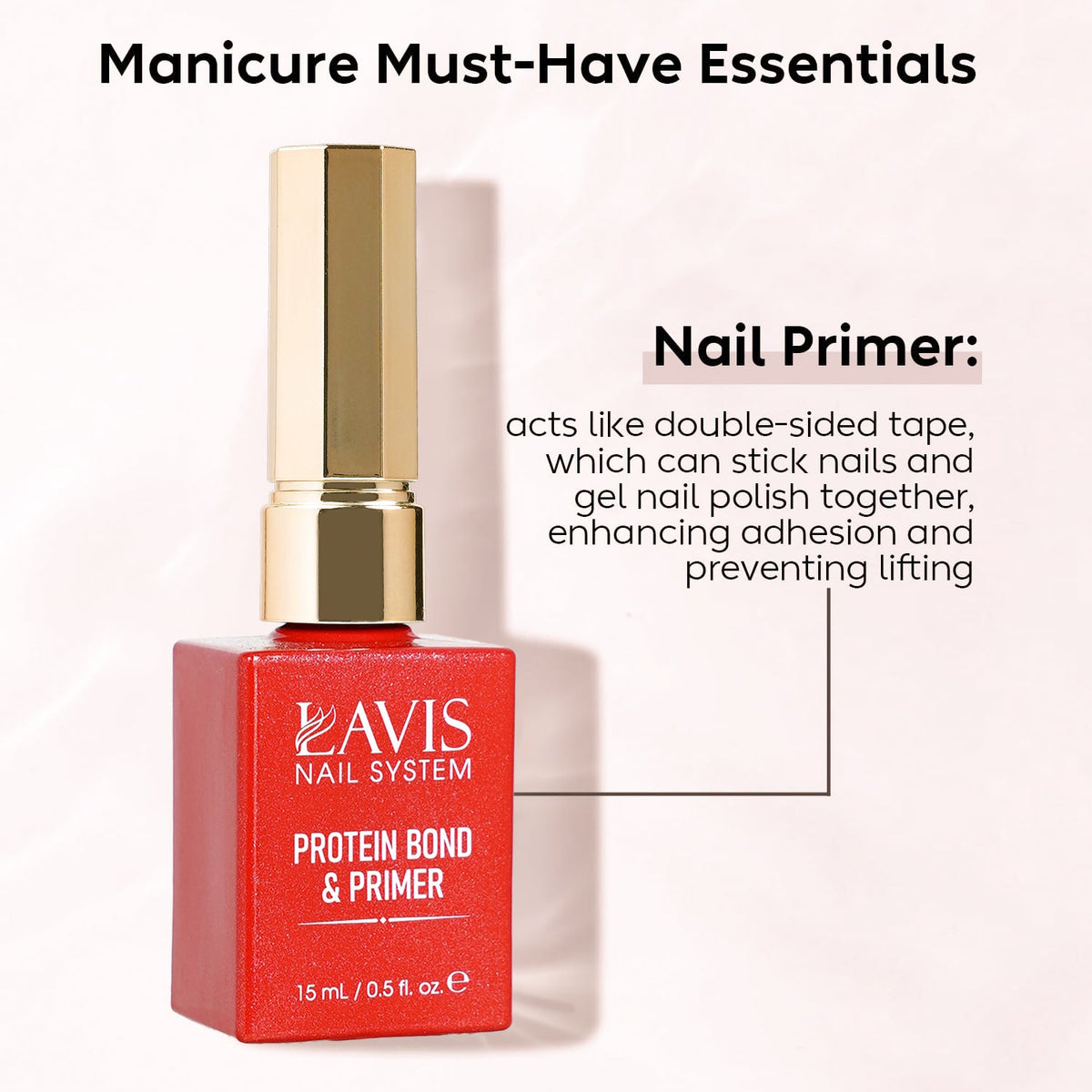LAVIS Gel Polish Protein Bond & Primer - 0.5 oz