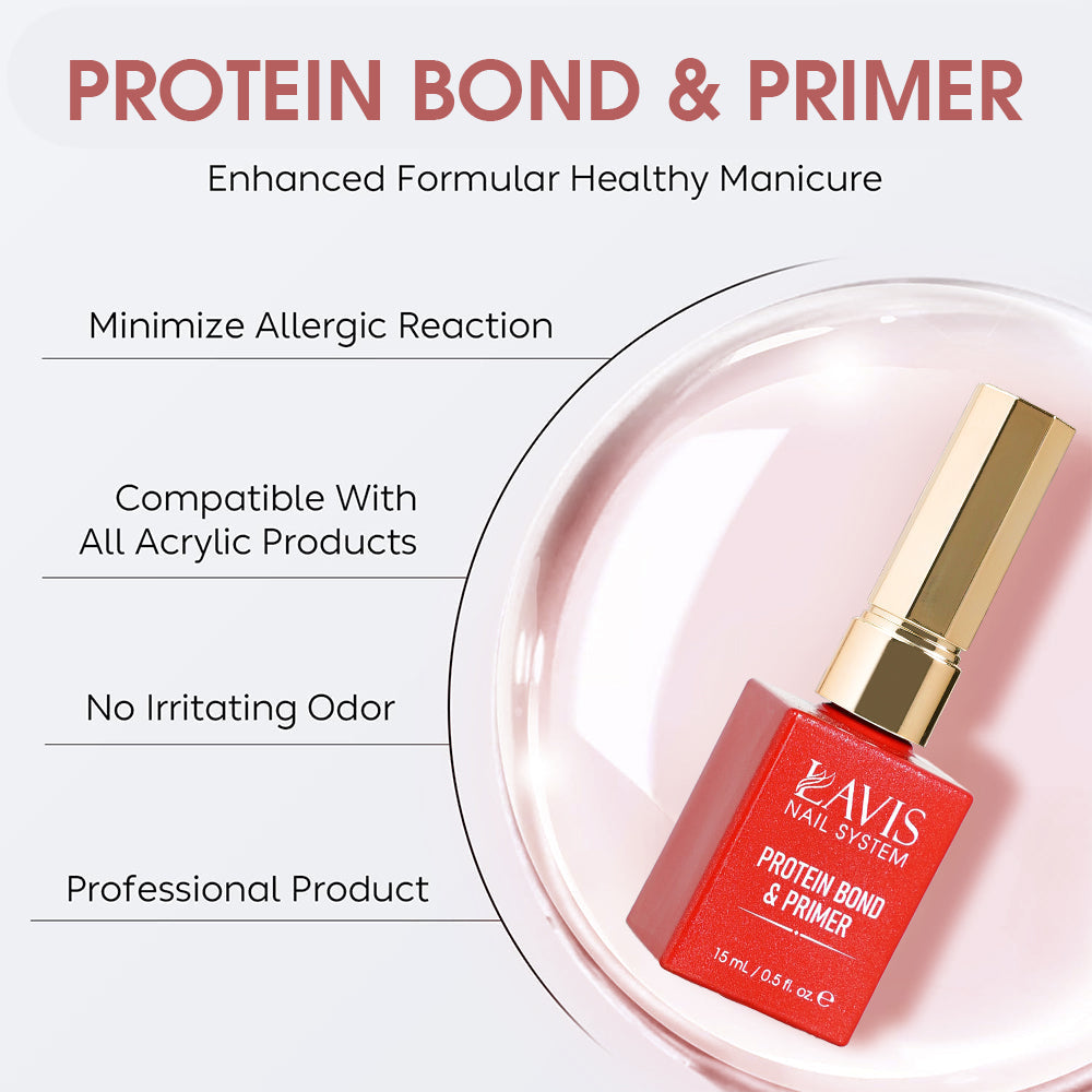 LAVIS Gel Polish Protein Bond & Primer - 0.5 oz