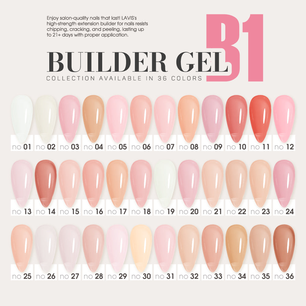 Lavis Builder Gel Set, 36 Colors (B2), photo 7 of 9