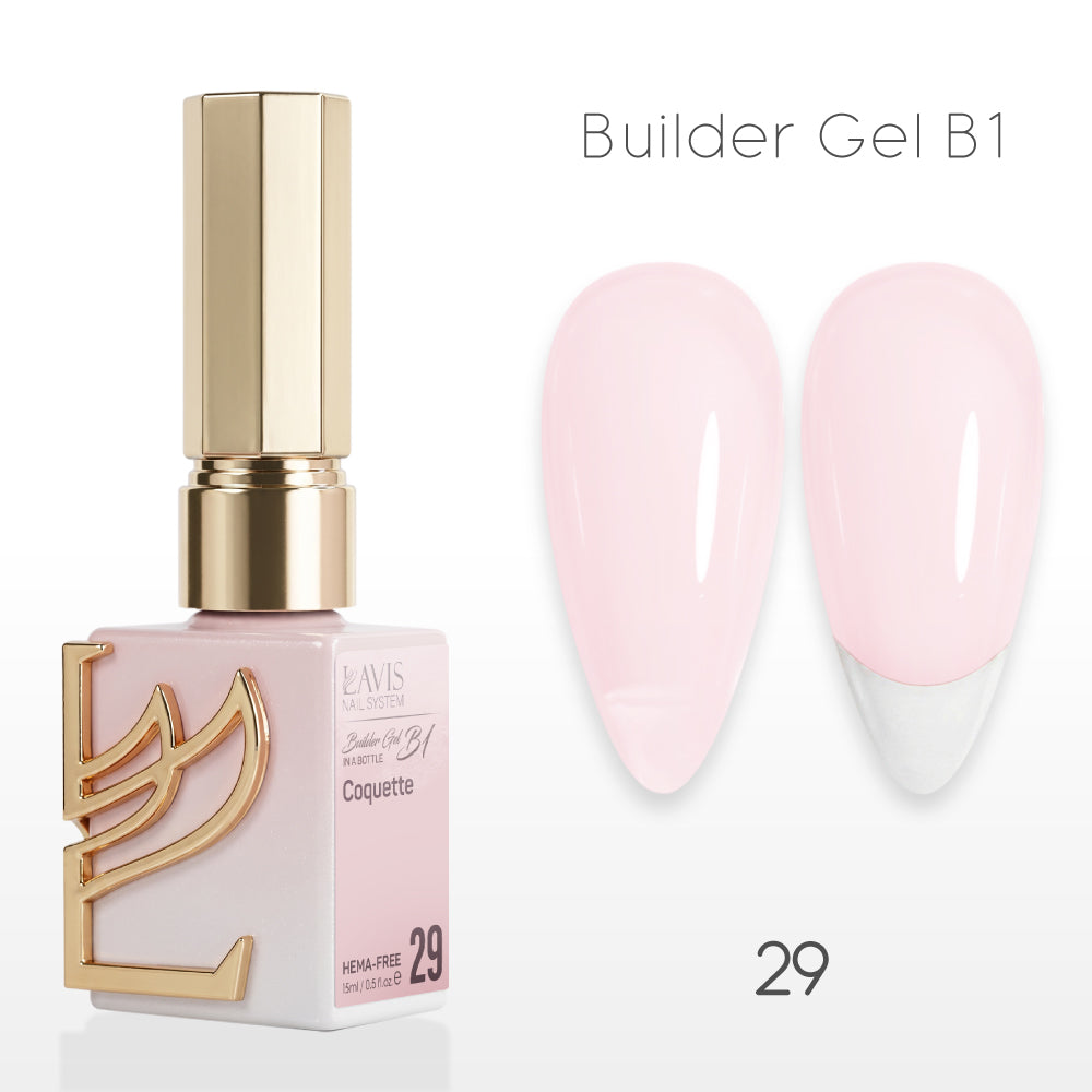 LAVIS Builder Gel In The Bottle - B1-29 Coquette - Gel Polish 0.5oz