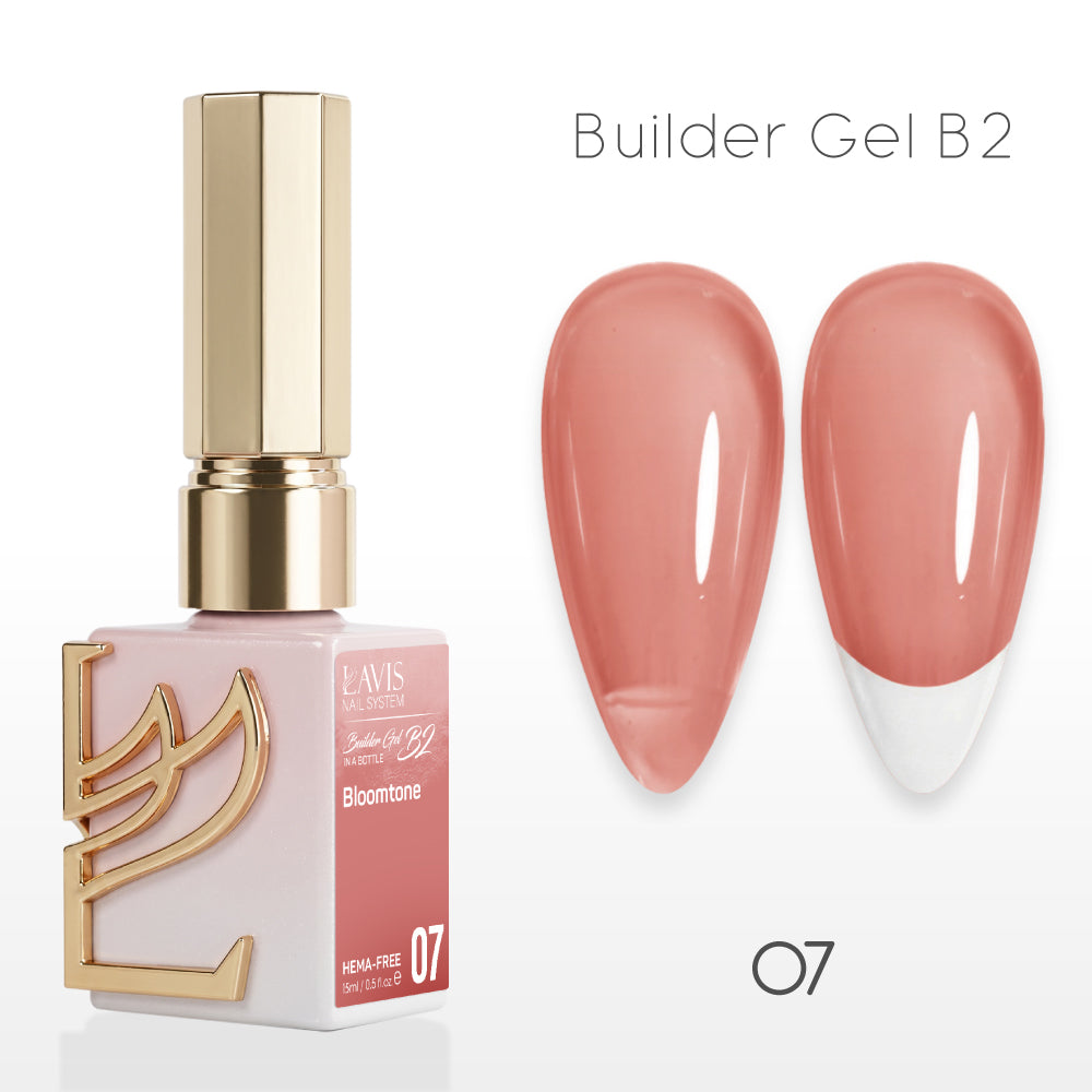 LAVIS Builder Gel In The Bottle - B2-07 Bloomtone - Gel Polish 0.5oz