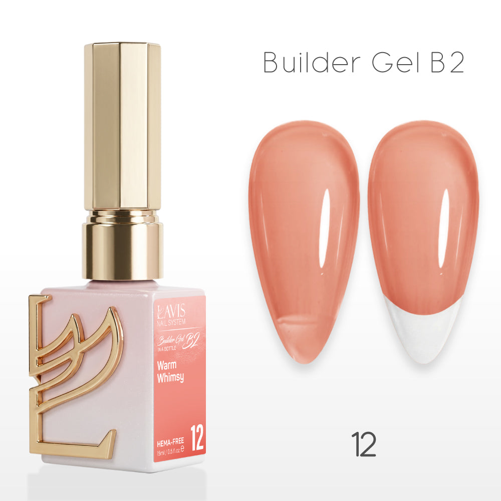 LAVIS Builder Gel In The Bottle - B2-12 Warm Whimsy - Gel Polish 0.5oz