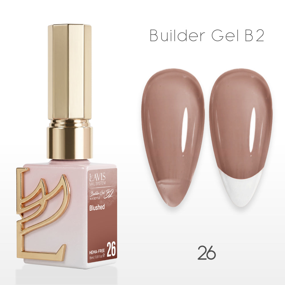 LAVIS Builder Gel In The Bottle - B2-26 Blushbed - Gel Polish 0.5oz