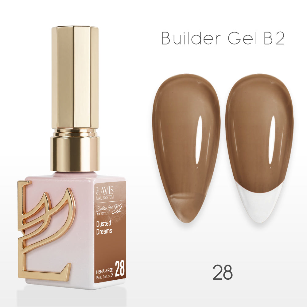 LAVIS Builder Gel In The Bottle - B2-28 Dusted Dreams - Gel Polish 0.5oz