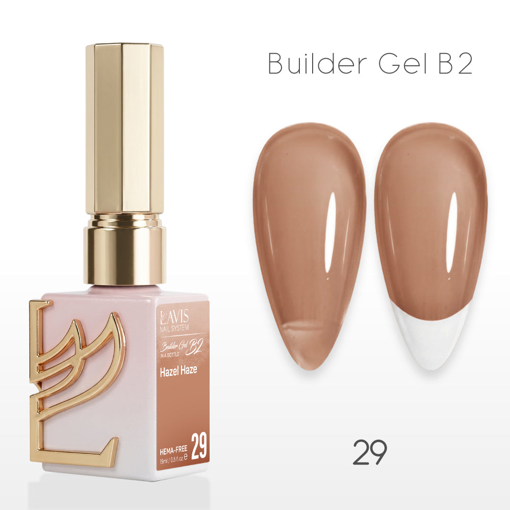 LAVIS Builder Gel In The Bottle - B2-29 Hazel haze - Gel Polish 0.5oz