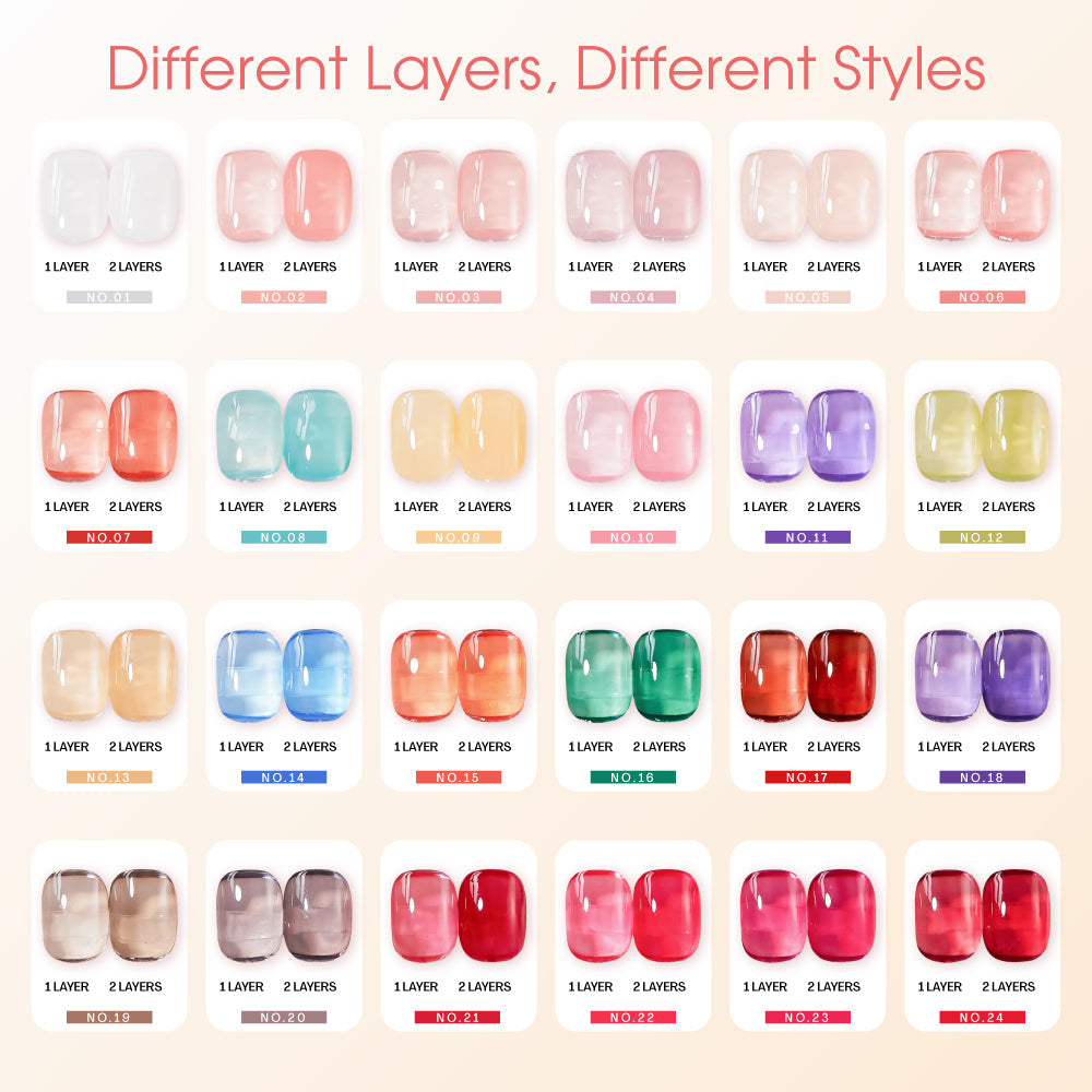 LAVIS C01 - 06 - Gel Polish 0.5 oz - Jelly Jamboree Collection