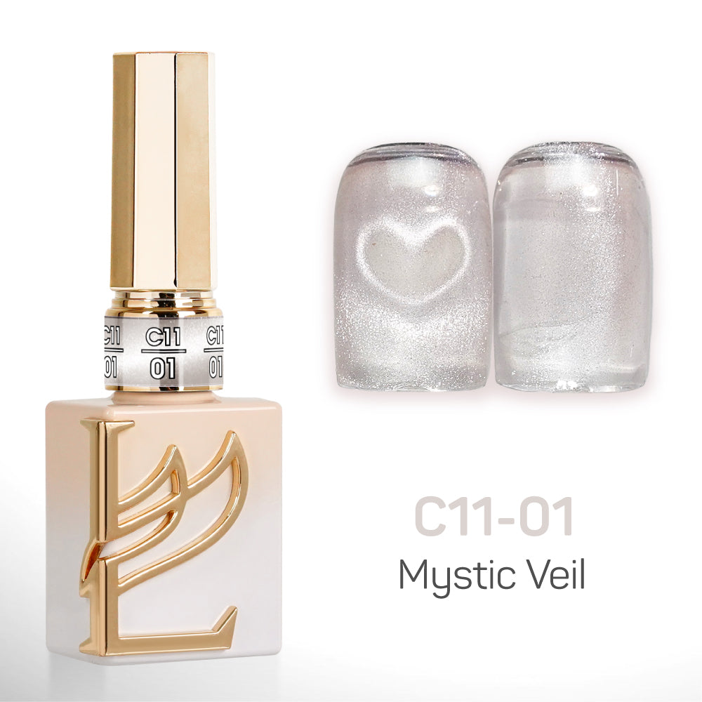 LAVIS Cat Eyes C11 - Set 24 Colors - Gel Polish 0.5 oz - Mystic Veil Collection