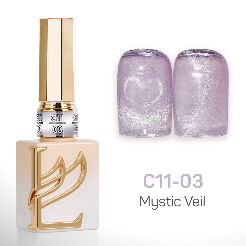 LAVIS Cat Eyes C11 - Set 24 Colors - Gel Polish 0.5 oz - Mystic Veil Collection