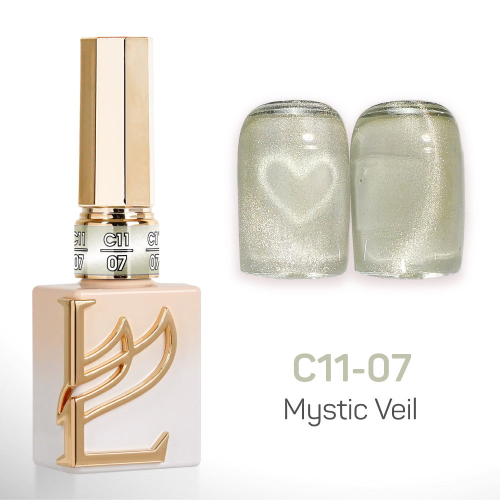 LAVIS Cat Eyes C11 - Set 24 Colors - Gel Polish 0.5 oz - Mystic Veil Collection