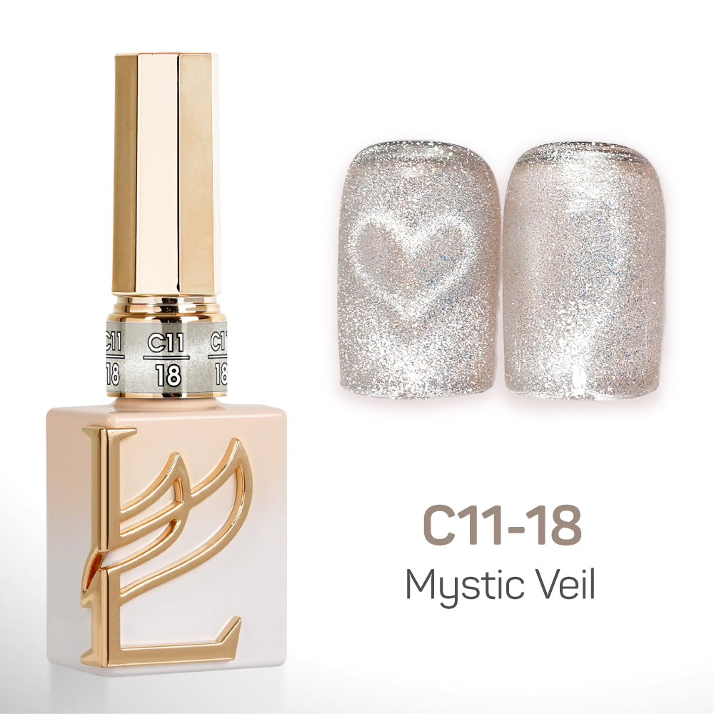 LAVIS Cat Eyes C11 - Set 24 Colors - Gel Polish 0.5 oz - Mystic Veil Collection