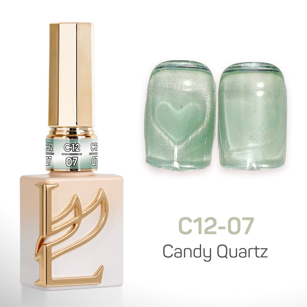 LAVIS Cat Eyes C12 - Set 24 Colors - Gel Polish 0.5 oz - Candy Quartz Collection