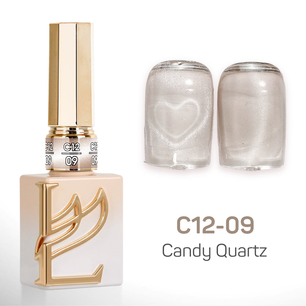 LAVIS Cat Eyes C12 - Set 24 Colors - Gel Polish 0.5 oz - Candy Quartz Collection