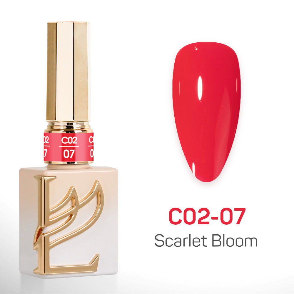 LAVIS C02 - Set 24 Color - Gel Polish 0.5 oz - Scarlet Bloom Collection