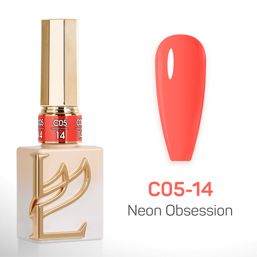 LAVIS C05 - Set 24 Colors - Gel Polish 0.5 oz - Neon Obsession Collection