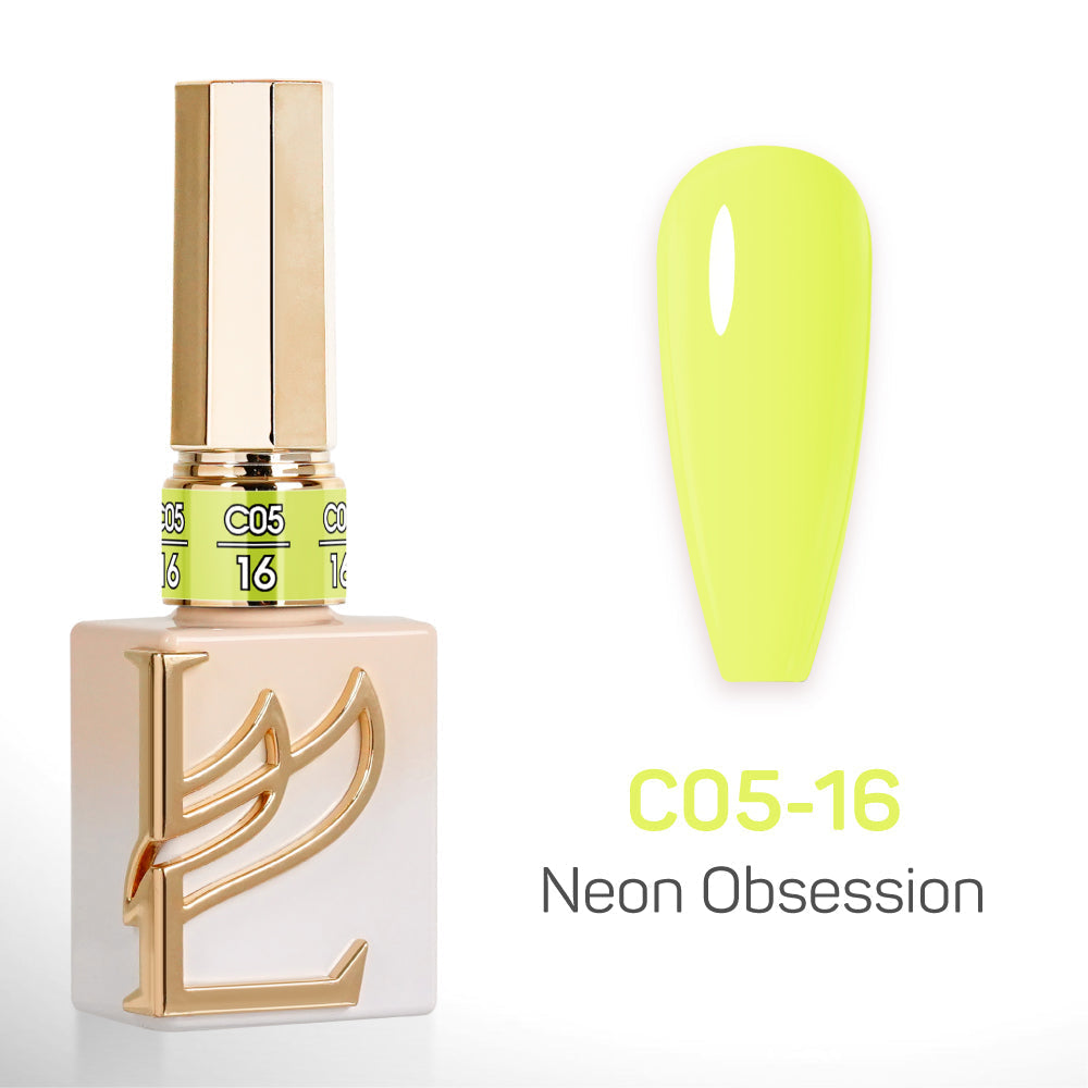 LAVIS C05 - Set 24 Colors - Gel Polish 0.5 oz - Neon Obsession Collection