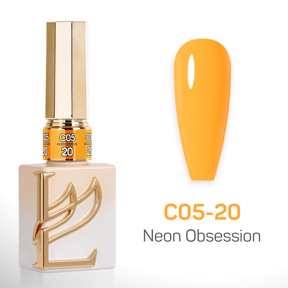 LAVIS C05 - Set 24 Colors - Gel Polish 0.5 oz - Neon Obsession Collection