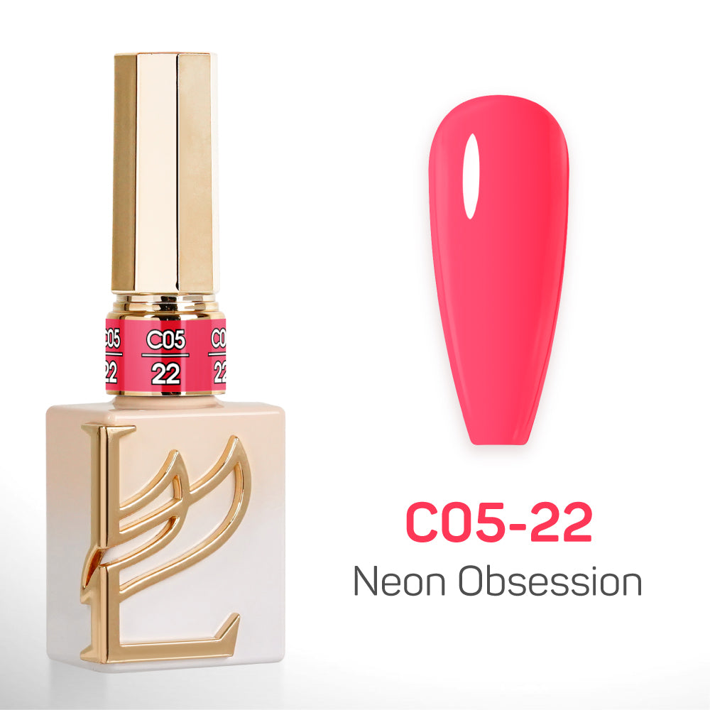 LAVIS C05 - Set 24 Colors - Gel Polish 0.5 oz - Neon Obsession Collection