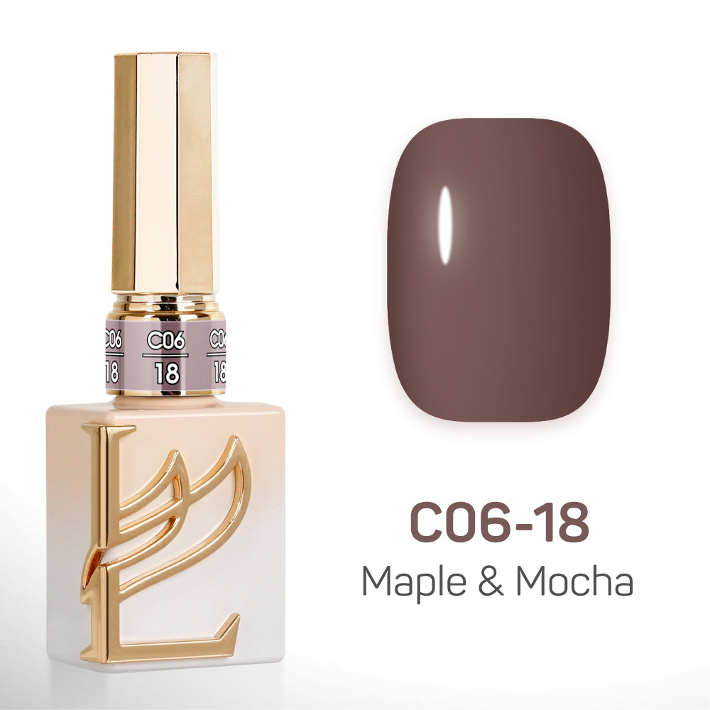 LAVIS C06 - Set 24 Colors - Gel Polish 0.5 oz - Maple & Mocha Collection