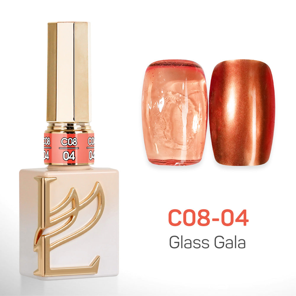 LAVIS C08 Set 24 Colors - Gel Polish 0.5 oz - Glass Gala Collection