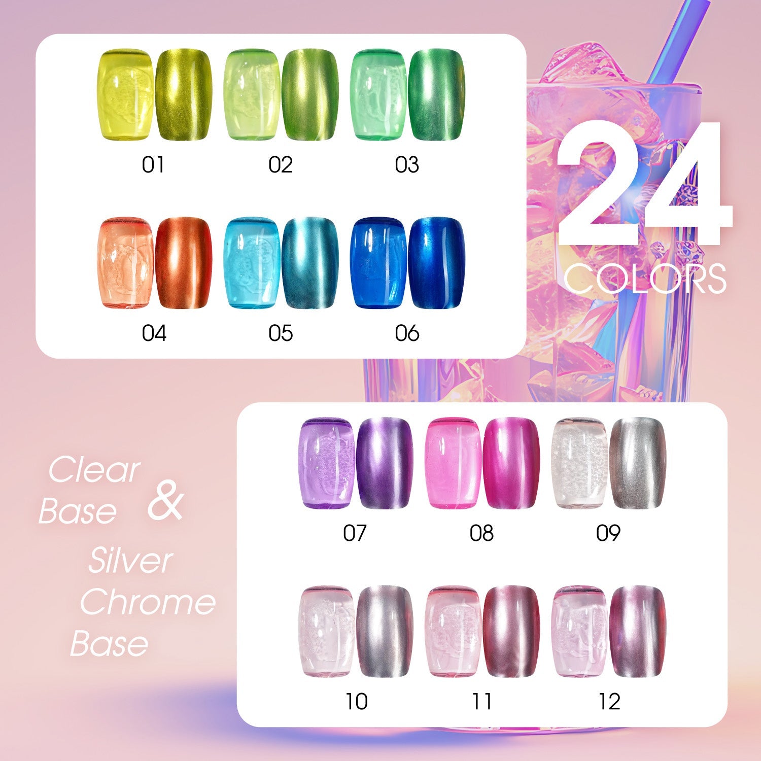 LAVIS C08 - 08 - Gel Polish 0.5 oz - Glass Gala Collection