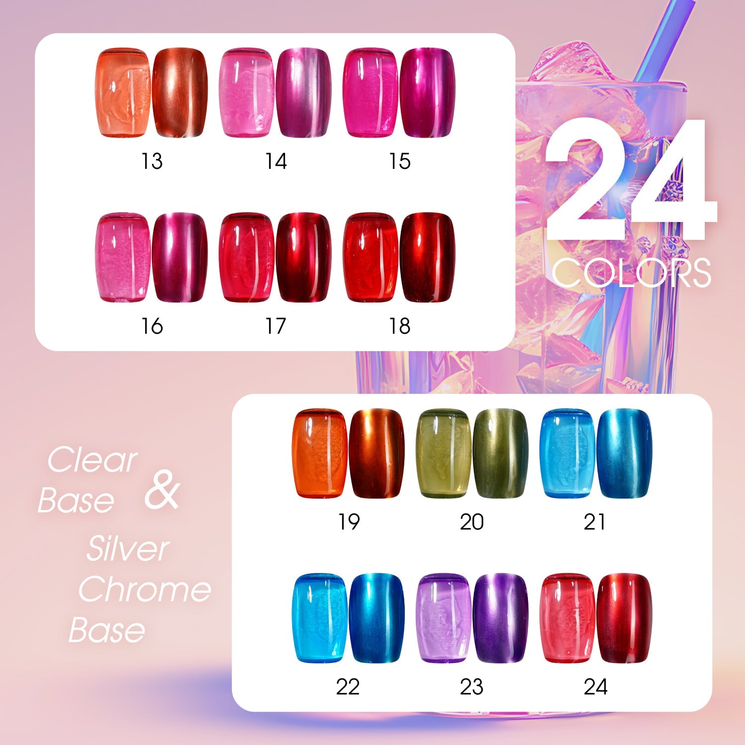 LAVIS C08 - 01 - Gel Polish 0.5 oz - Glass Gala Collection