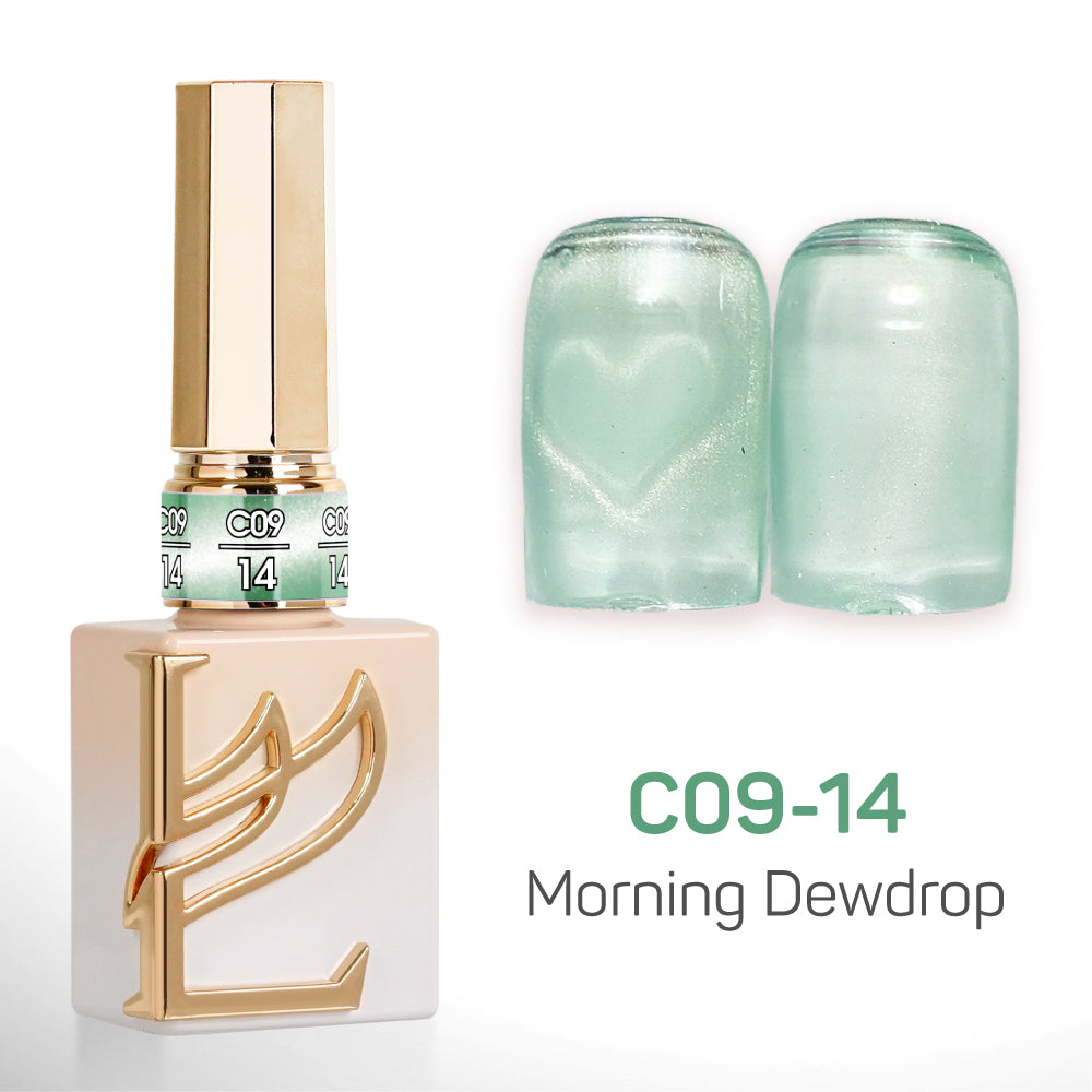 LAVIS Cat Eyes C09 - Set 24 Colors - Gel Polish 0.5 oz - Morning Dewdrop Collection