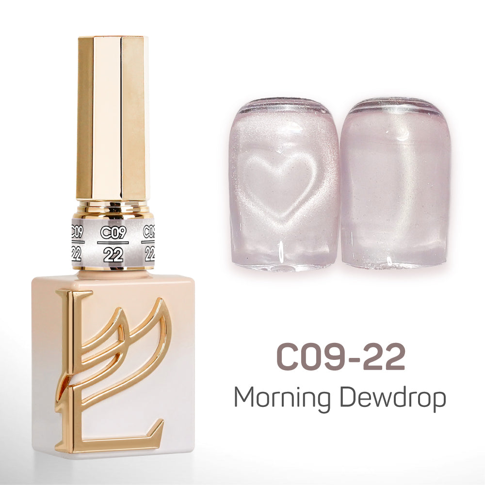 LAVIS Cat Eyes C09 - Set 24 Colors - Gel Polish 0.5 oz - Morning Dewdrop Collection