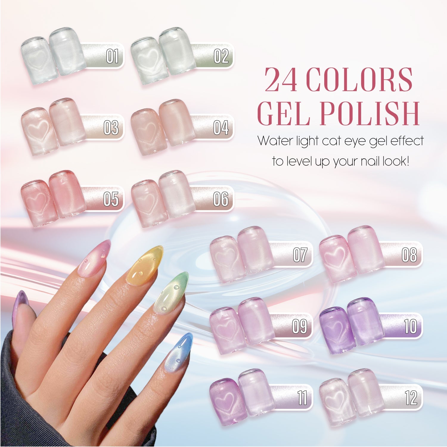 LAVIS Cat Eyes C09 - 18 - Gel Polish 0.5 oz - Morning Dewdrop Collection