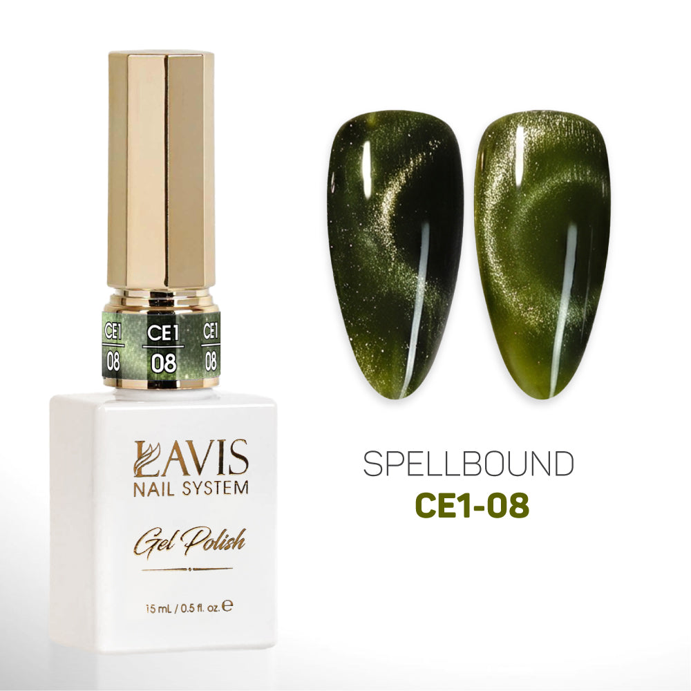 LAVIS Cat Eyes CE1 (Ver 2) - 08 - Gel Polish 0.5 oz - Spellbound Collection