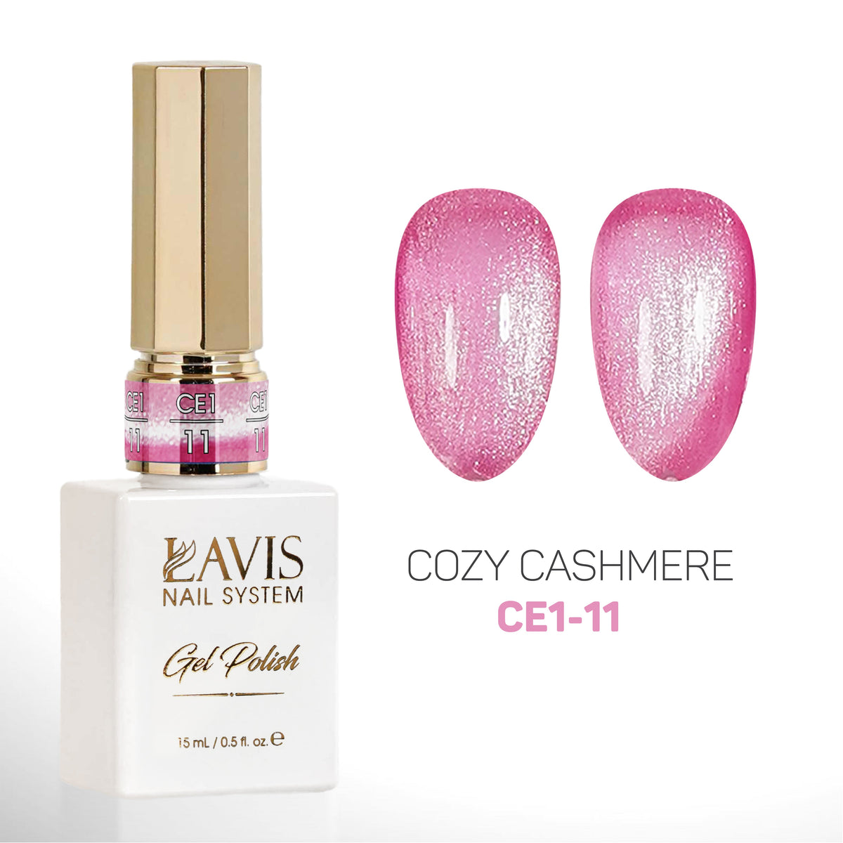 LAVIS Cat Eye gel polish CE1-11 bottle from Cozy Cashmere Collection