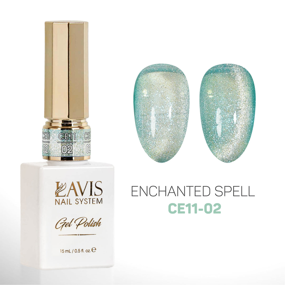 LAVIS Cat Eyes CE11 - 02 - Gel Polish 0.5 oz -  Enchanted Spell Collection