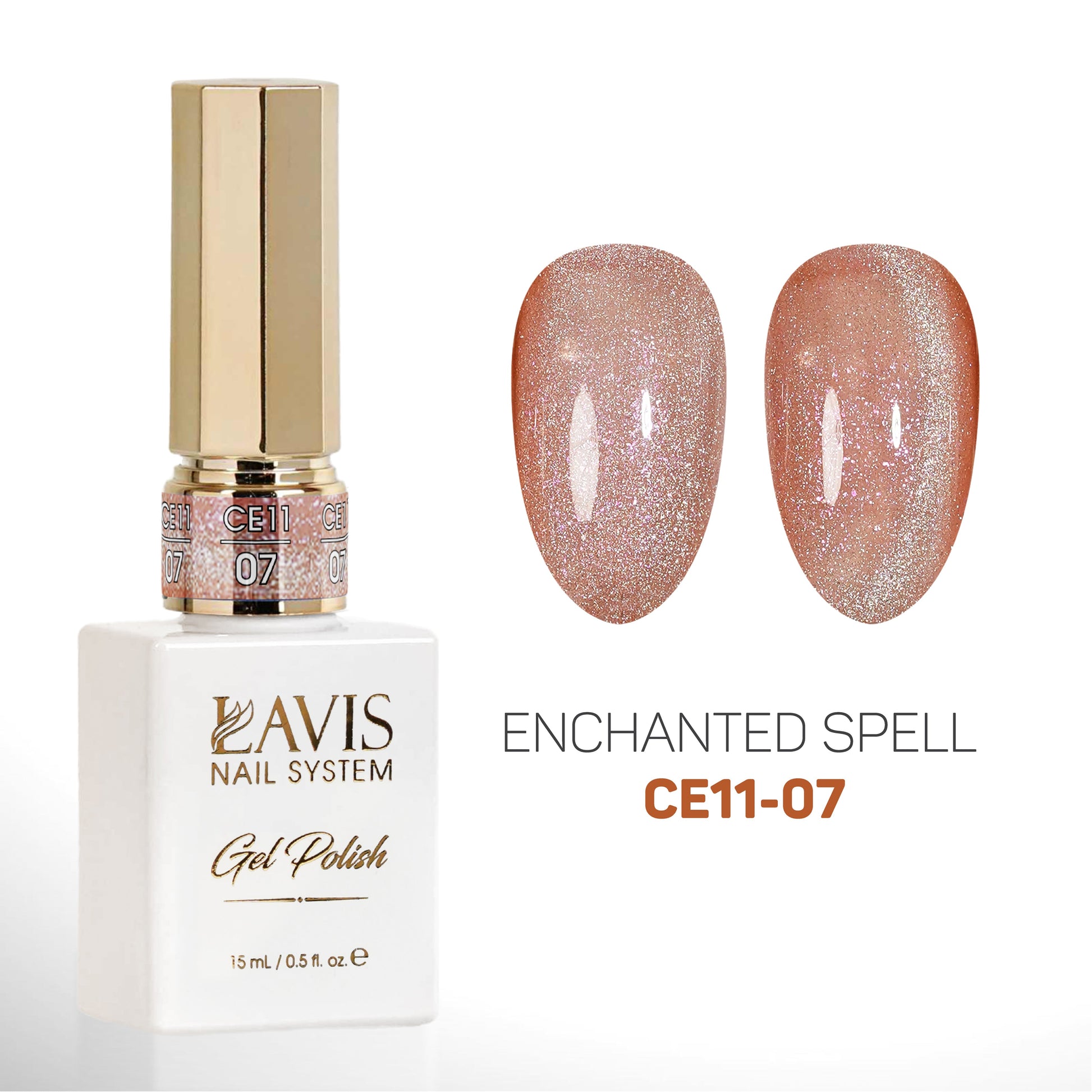 LAVIS Cat Eyes CE11 - 07 - Gel Polish 0.5 oz -  Enchanted Spell Collection
