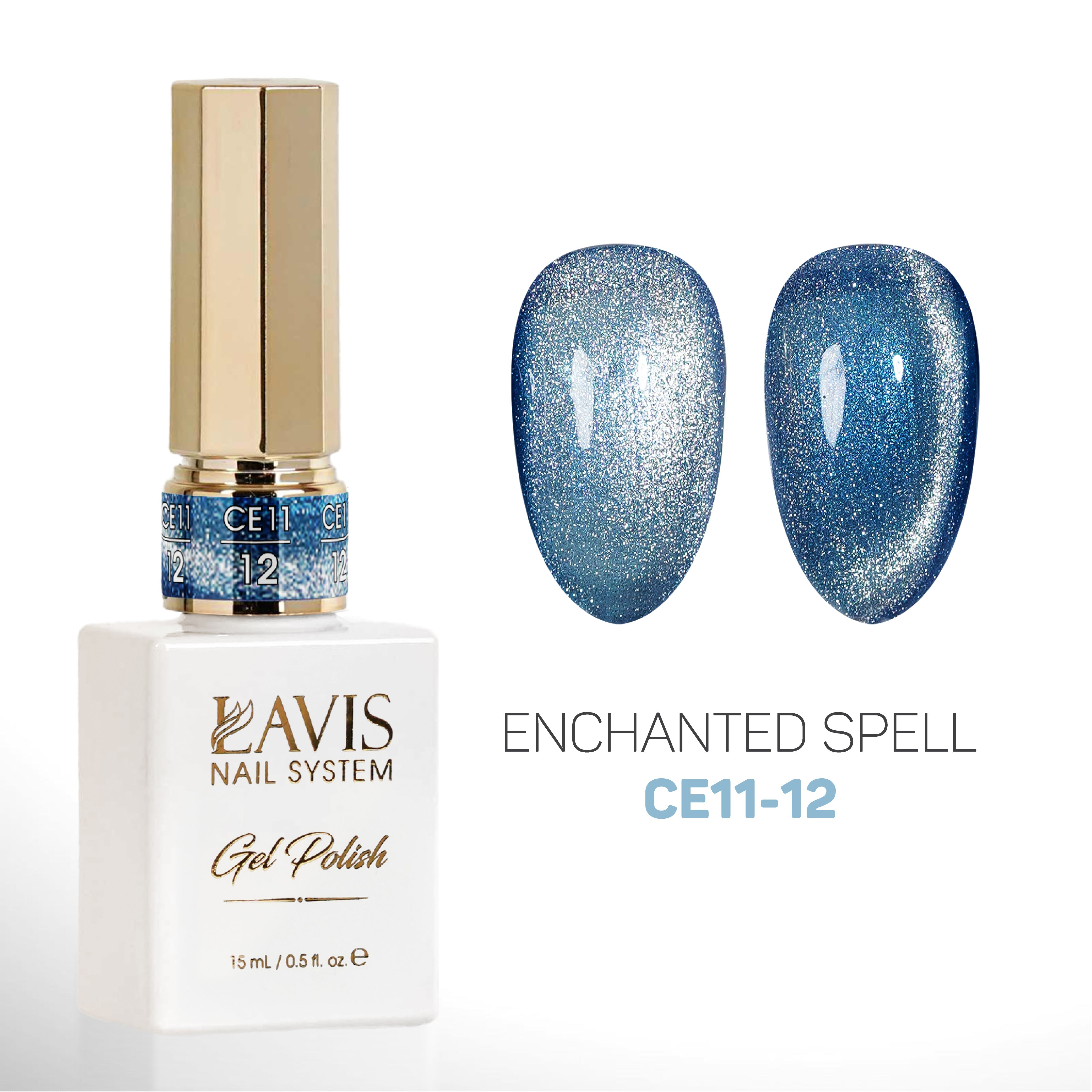 LAVIS Cat Eyes CE11 - 12 - Gel Polish 0.5 oz -  Enchanted Spell Collection