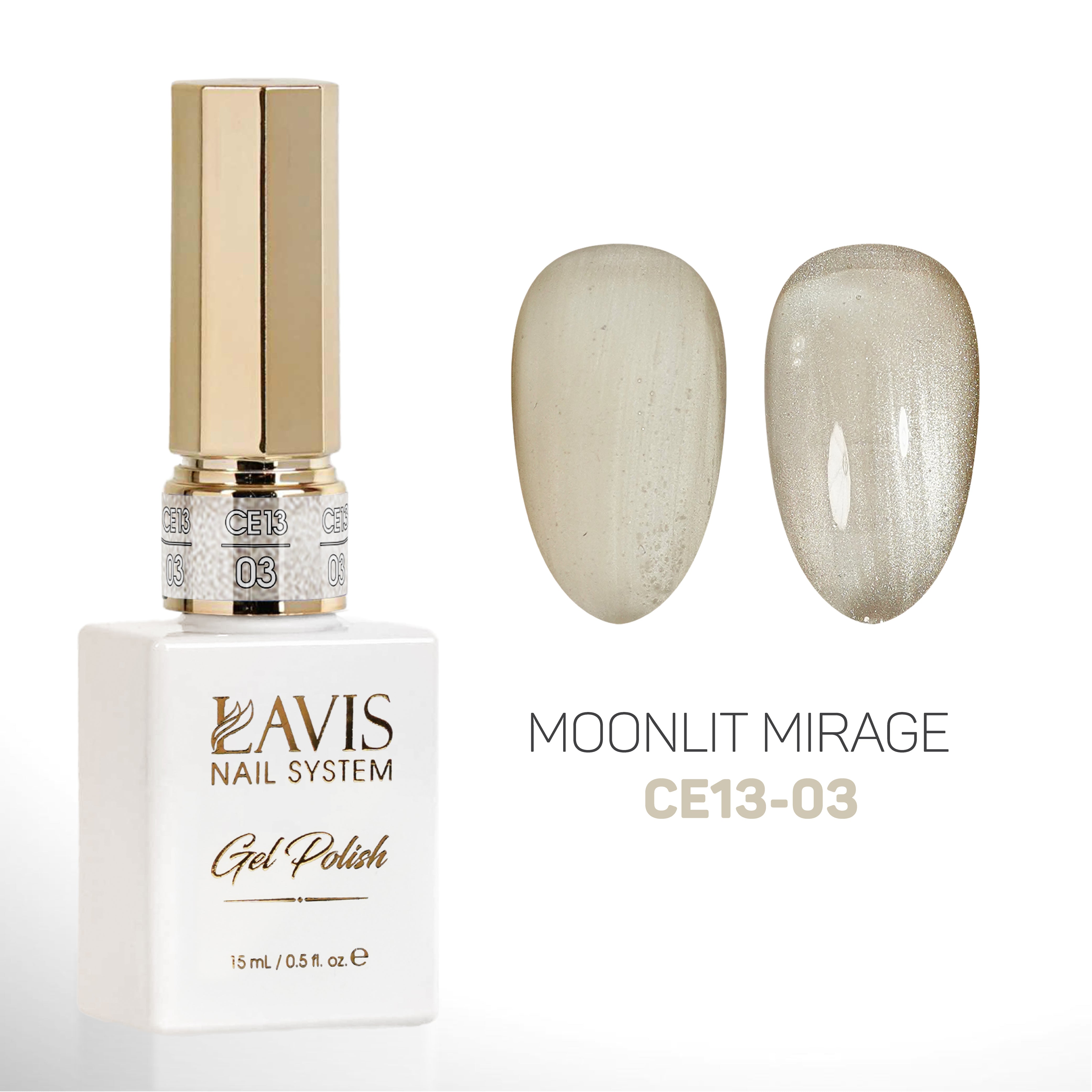 LAVIS Cat Eyes CE13 (Ver2) - Set 12 - Gel Polish 0.5 oz - Moonlit Mirage Collection
