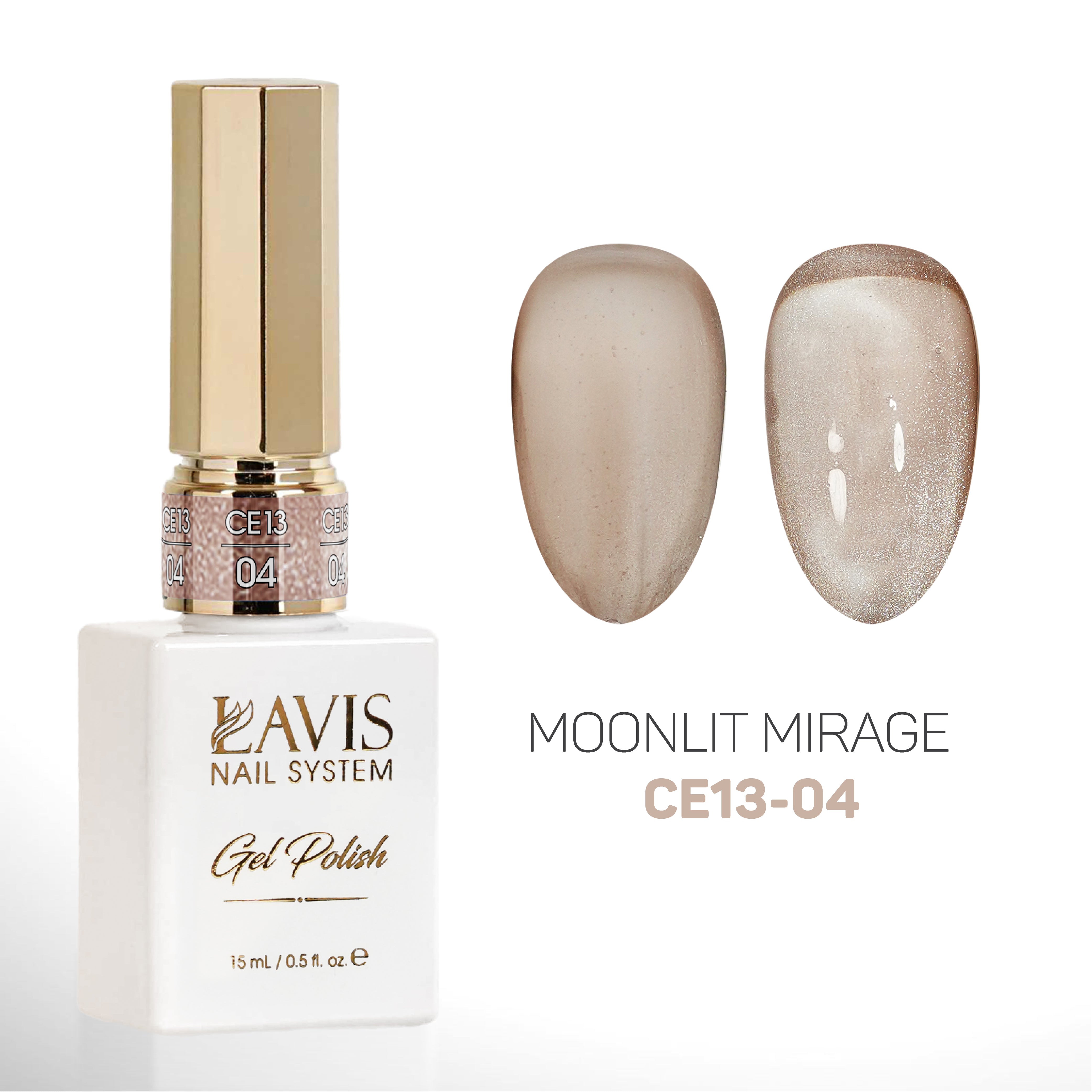 LAVIS Cat Eyes CE13 (Ver2) - Set 12 - Gel Polish 0.5 oz - Moonlit Mirage Collection