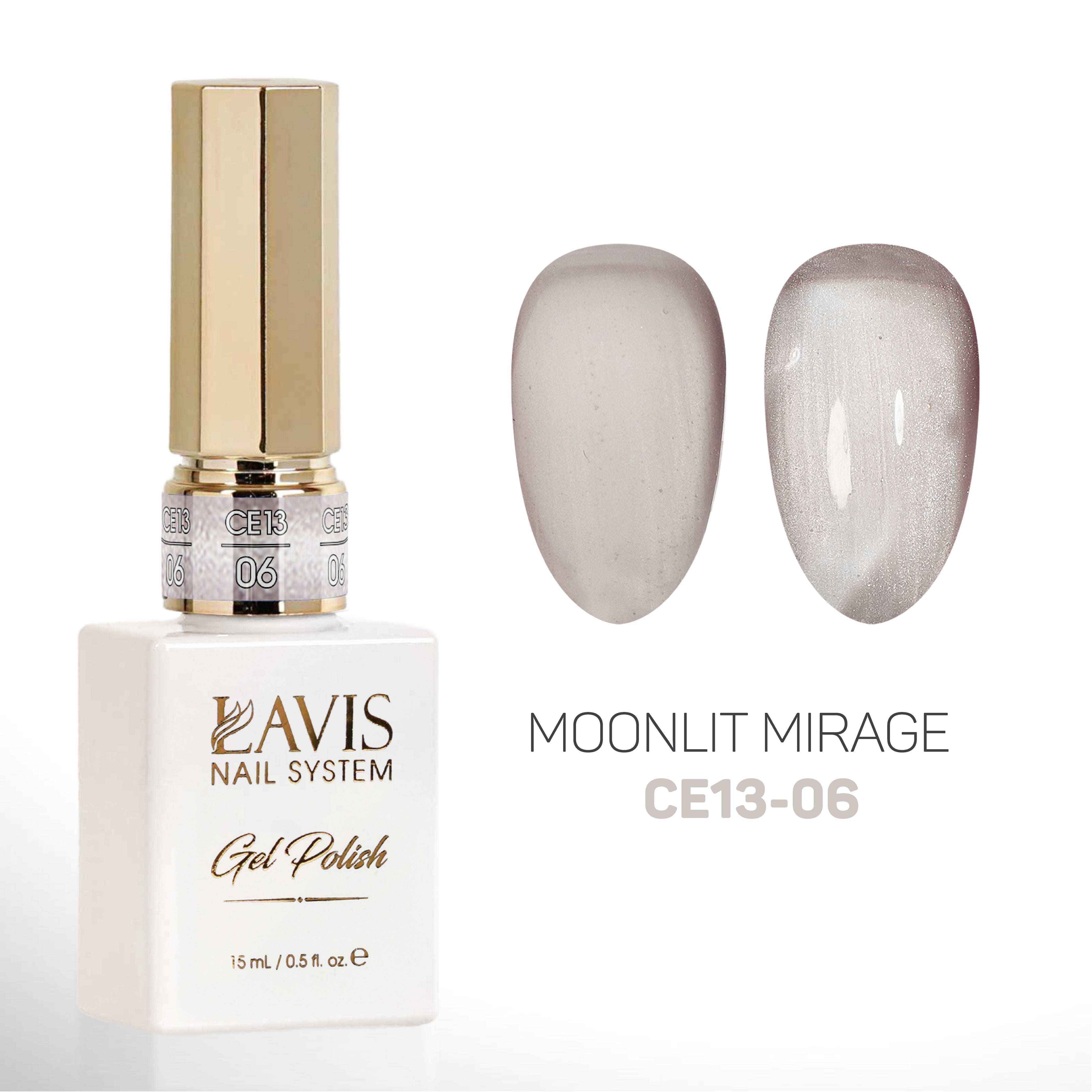 LAVIS Cat Eyes CE13 (Ver2) - 06 - Gel Polish 0.5 oz - Moonlit Mirace Collection