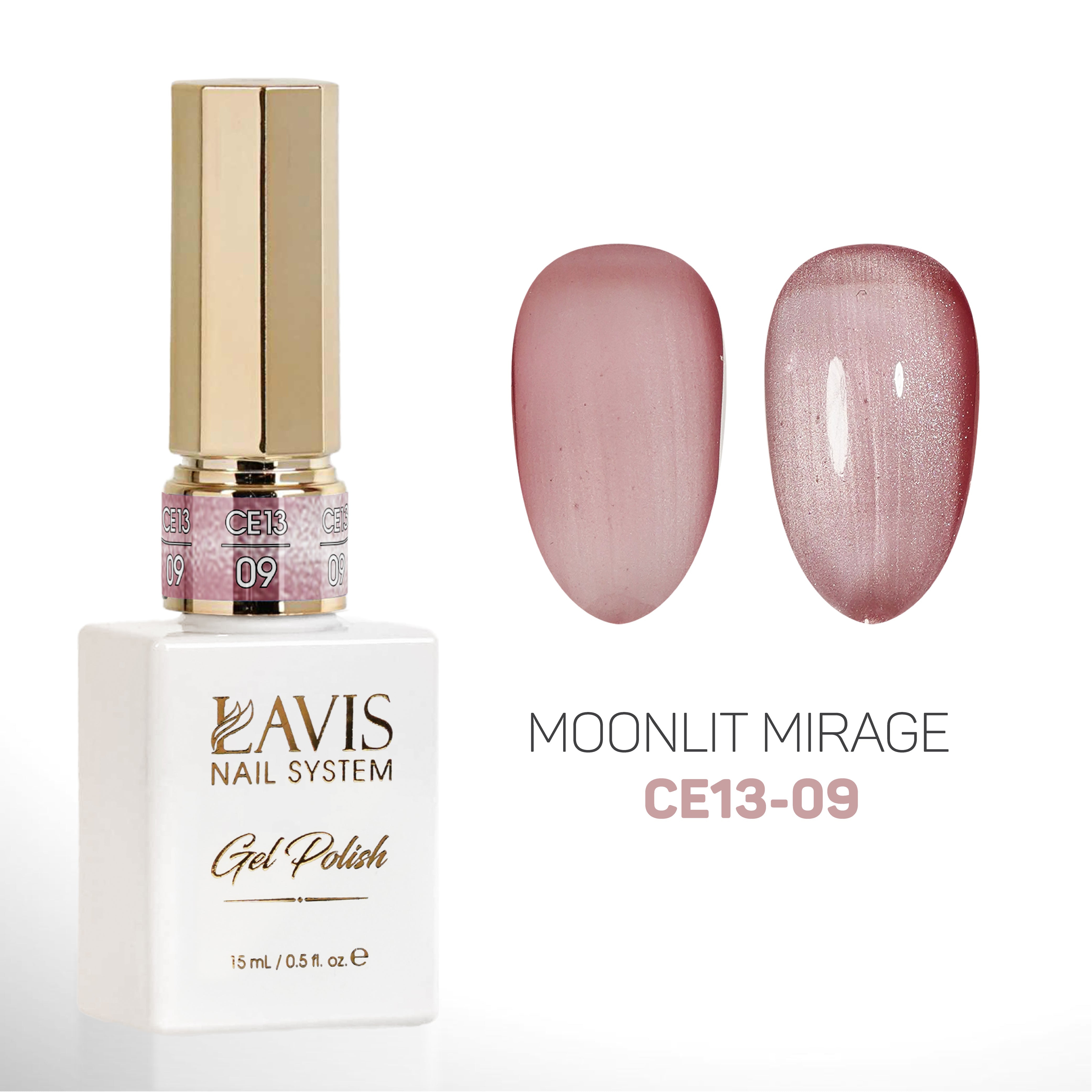 LAVIS Cat Eyes CE13 (Ver2) - 09 - Gel Polish 0.5 oz - Moonlit Mirage Collection