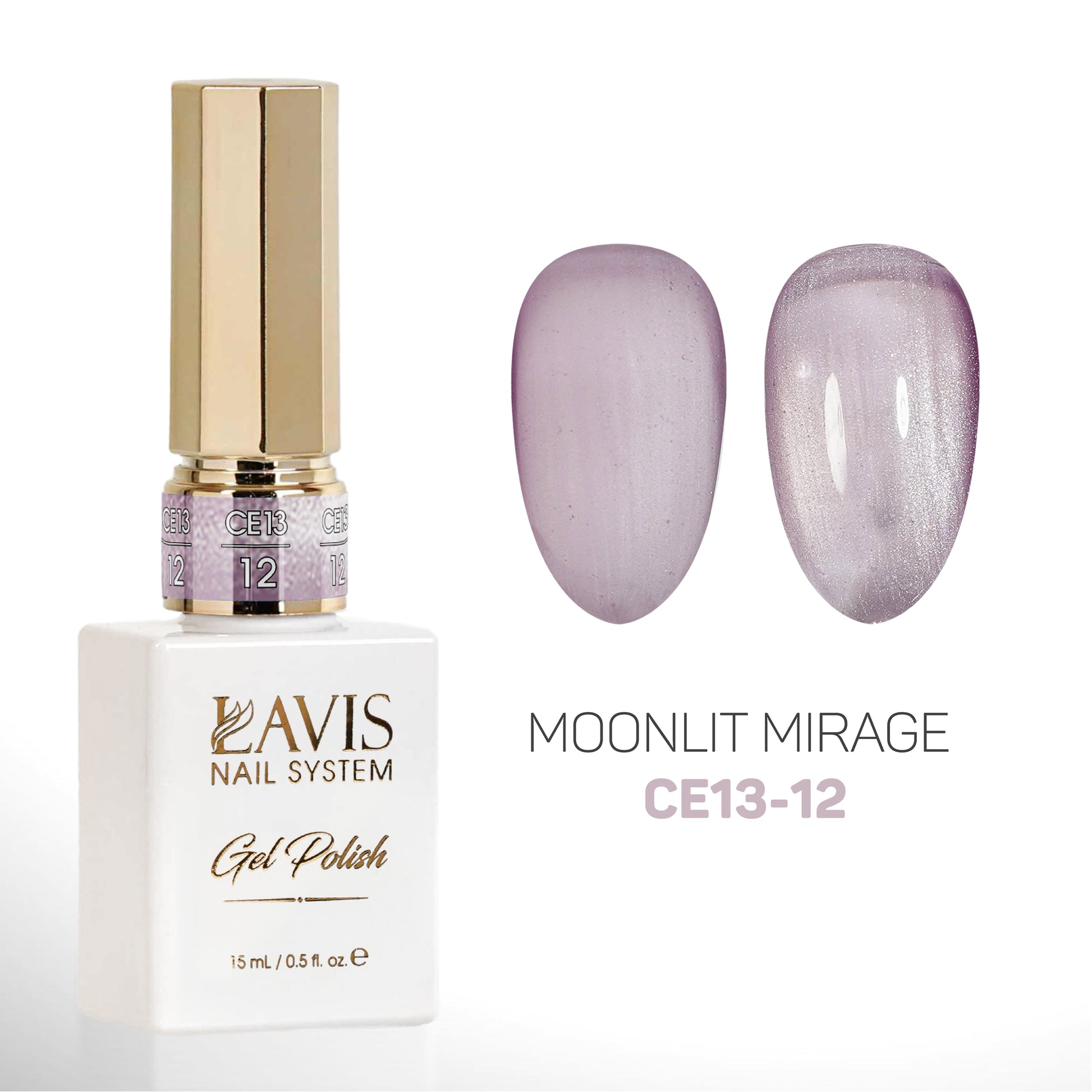 LAVIS Cat Eyes CE13 (Ver2) - 12 - Gel Polish 0.5 oz - Moonlit Mirage Collection