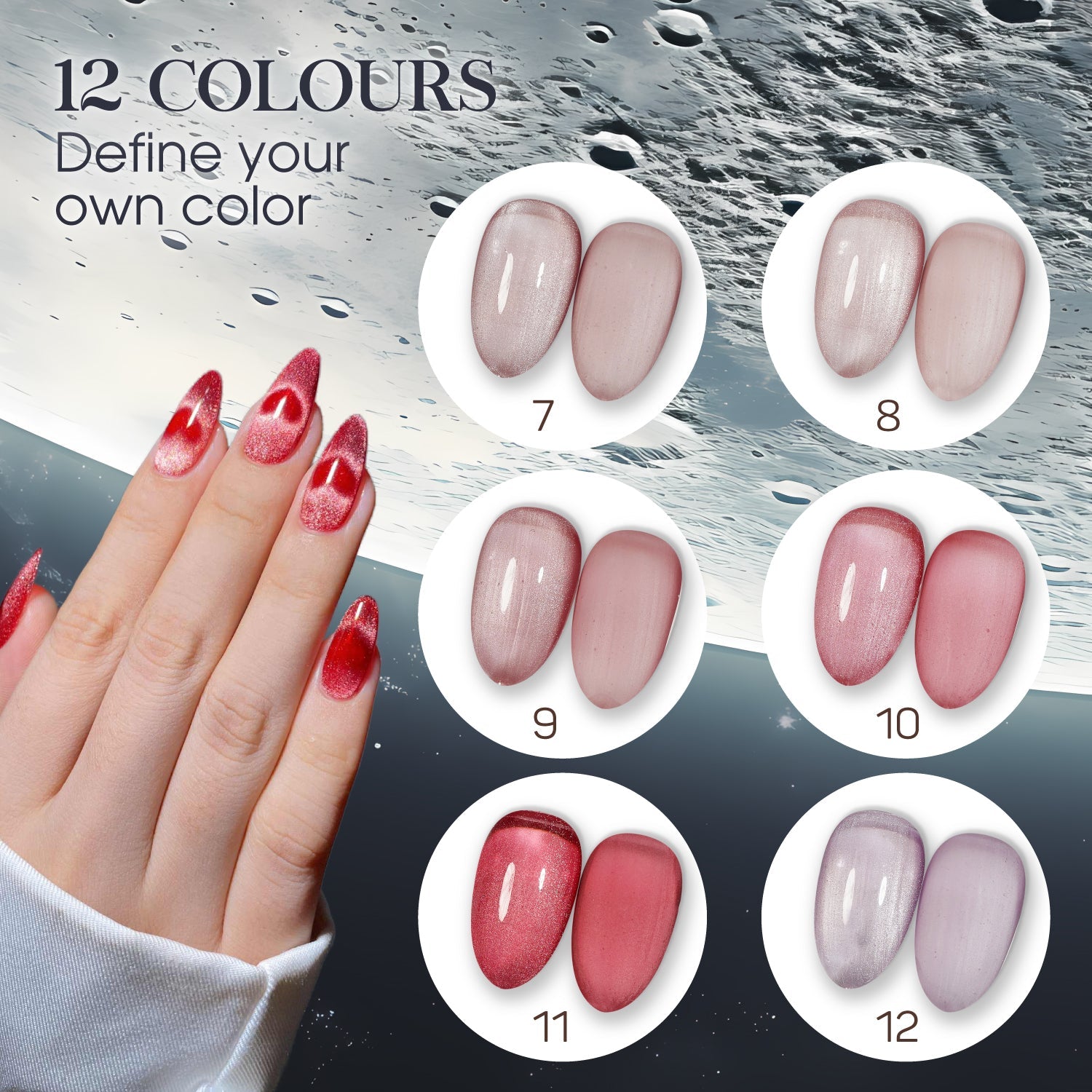 LAVIS Cat Eyes CE13 (Ver2) - 04 - Gel Polish 0.5 oz - Moonlit Mirage Collection