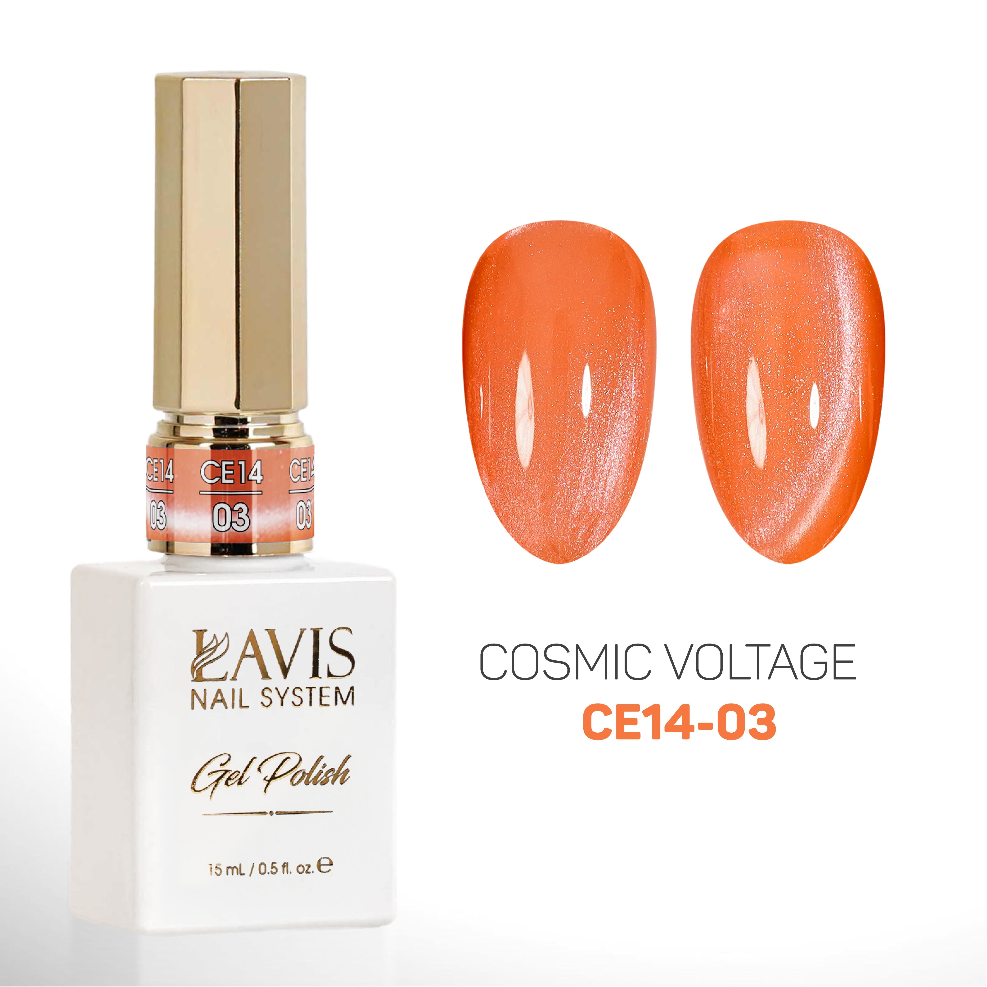 LAVIS Cat Eyes CE14 - 03 - Gel Polish 0.5 oz - Cosmic Voltage Collection