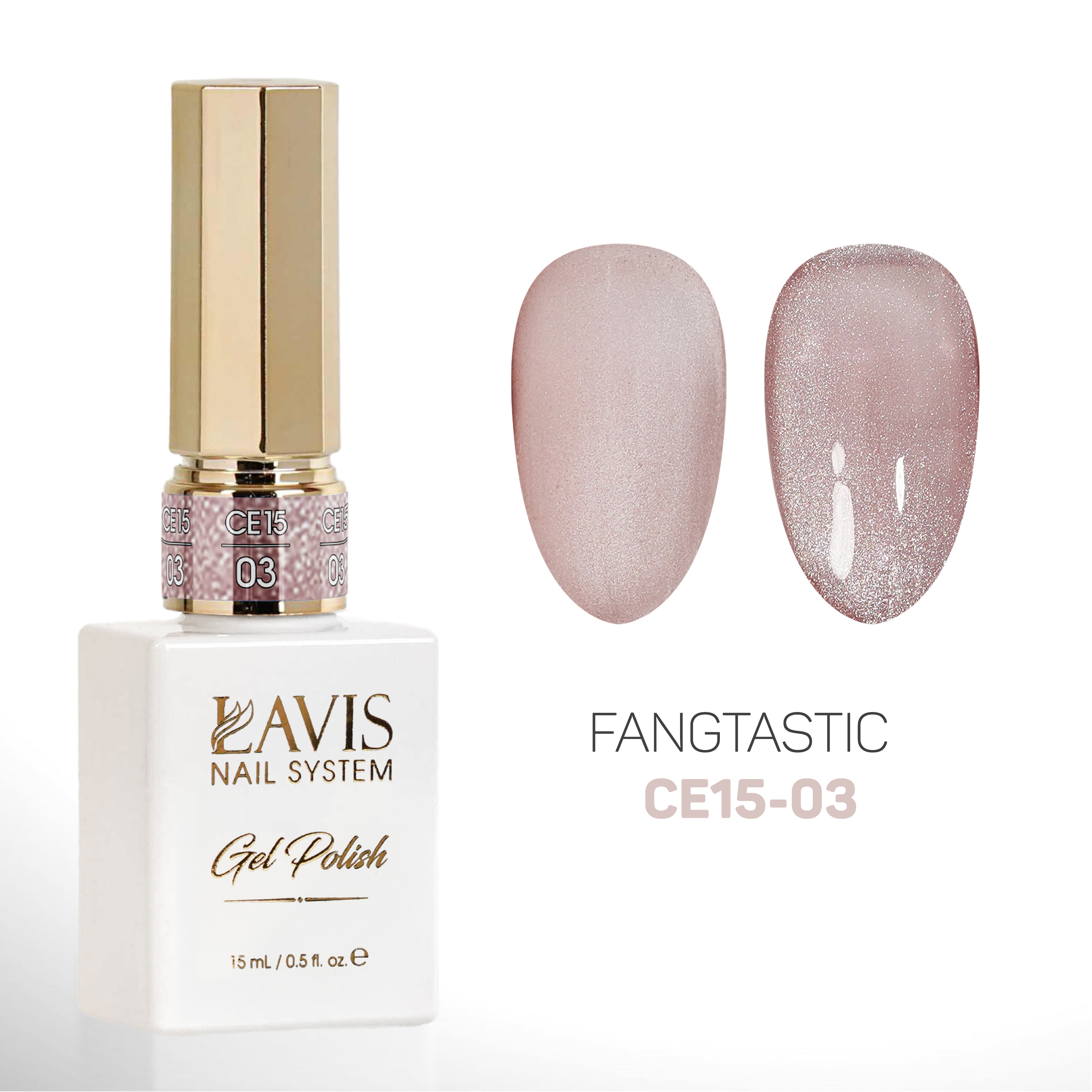 LAVIS Cat Eyes CE15 - Set 12 Colors - Gel Polish 0.5 oz - Fangtastic Collection