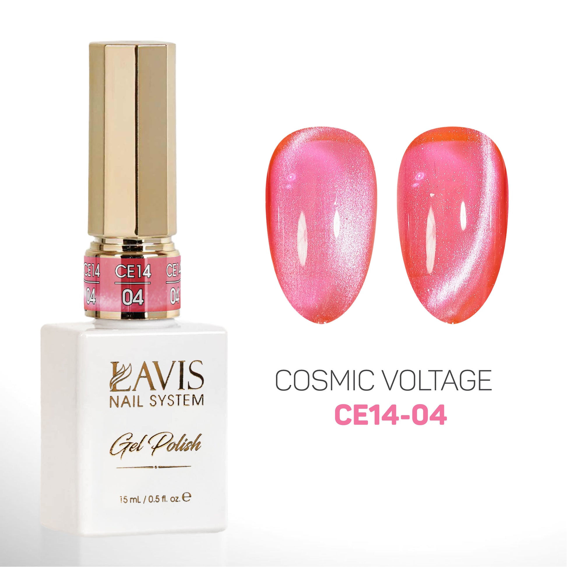 LAVIS Cat Eyes CE14 - 04 - Gel Polish 0.5 oz - Cosmic Voltage Collection