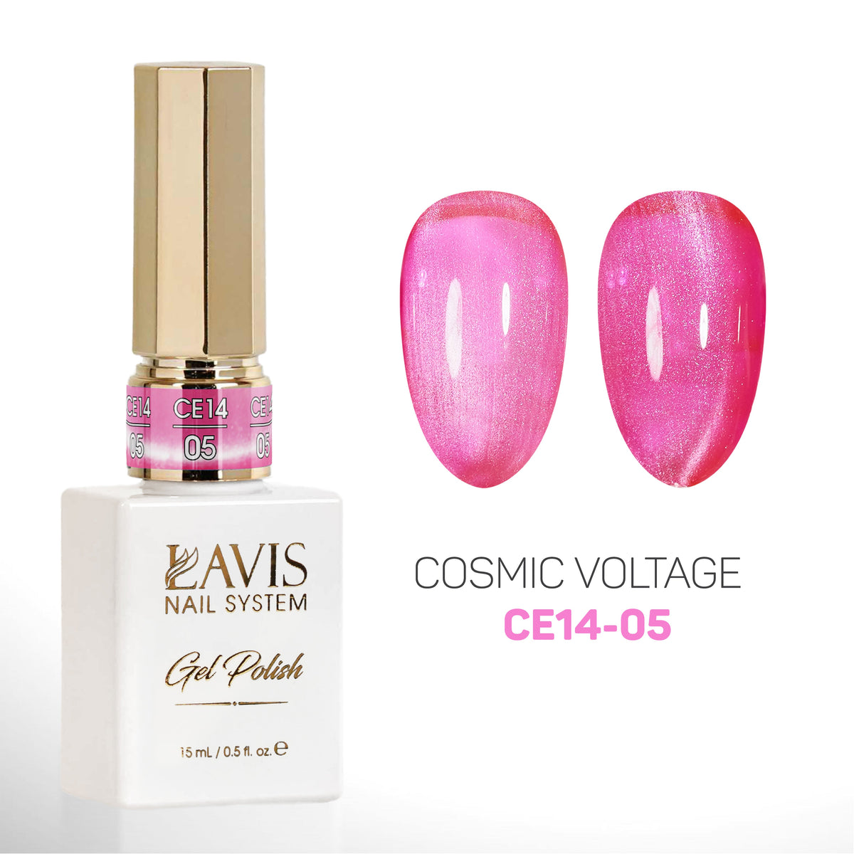 LAVIS Cat Eyes CE14 - 05 - Gel Polish 0.5 oz - Cosmic Voltage Collection