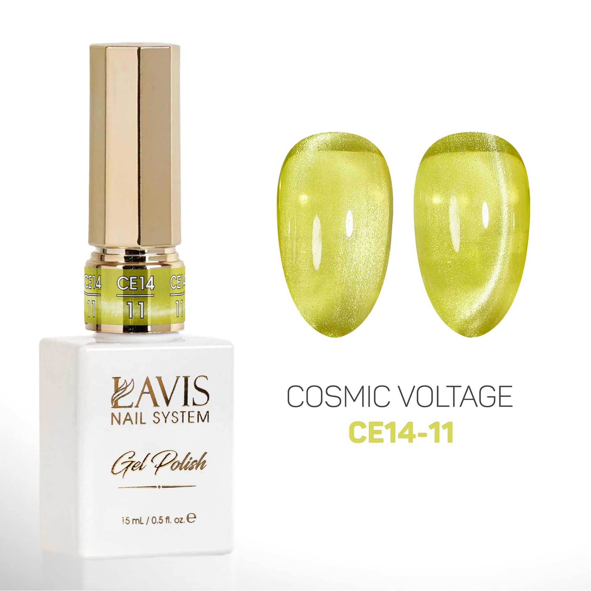 LAVIS Cat Eyes CE14 - 11 - Gel Polish 0.5 oz - Cosmic Voltage Collection