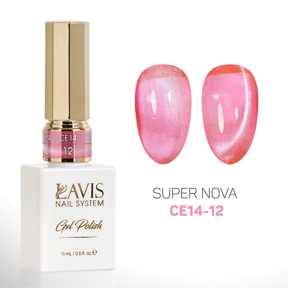 LAVIS Cat Eyes CE14 - 12 - Gel Polish 0.5 oz - Cosmic Voltage Collection