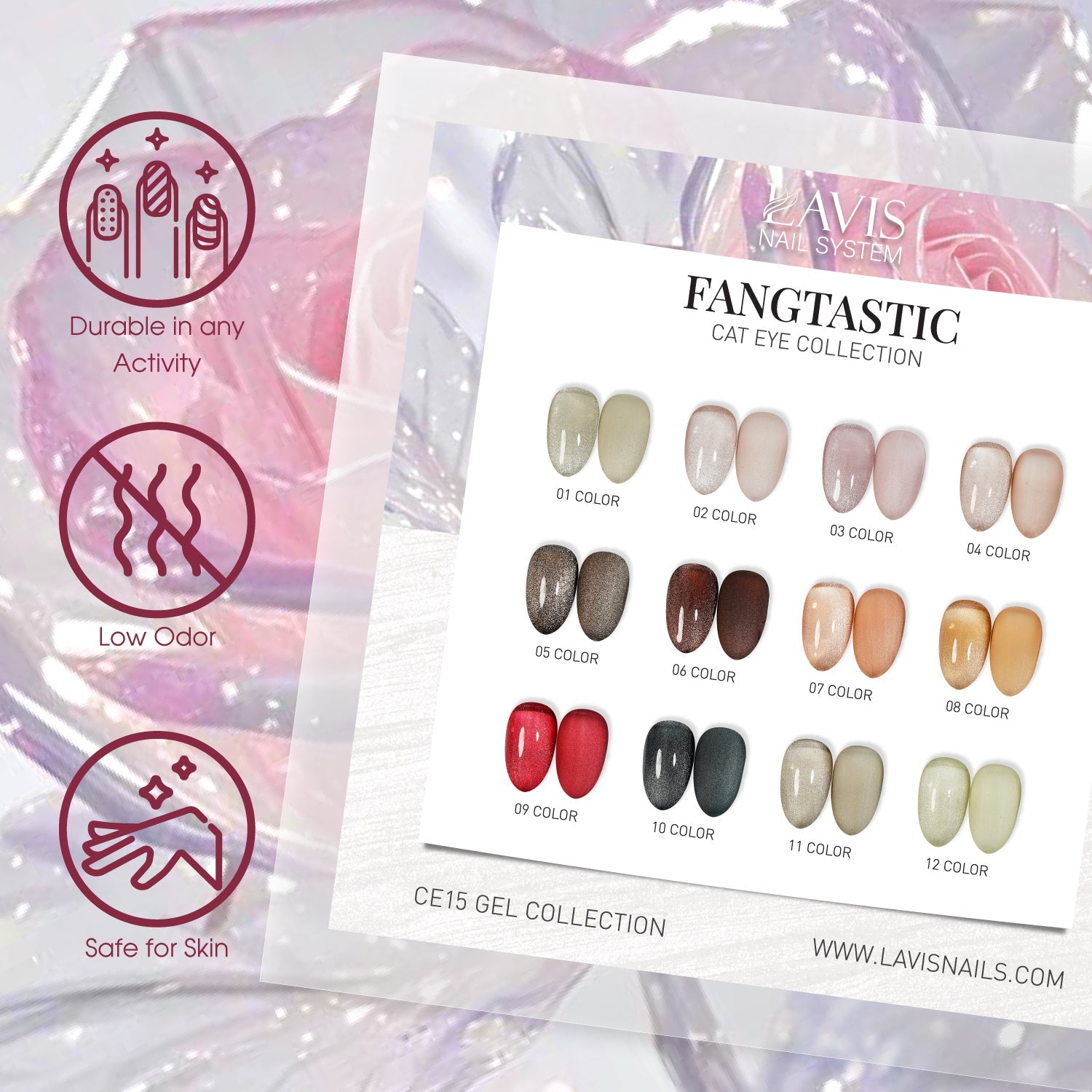 LAVIS Cat Eyes CE15 - 05 - Gel Polish 0.5 oz - Fangtastic Collection