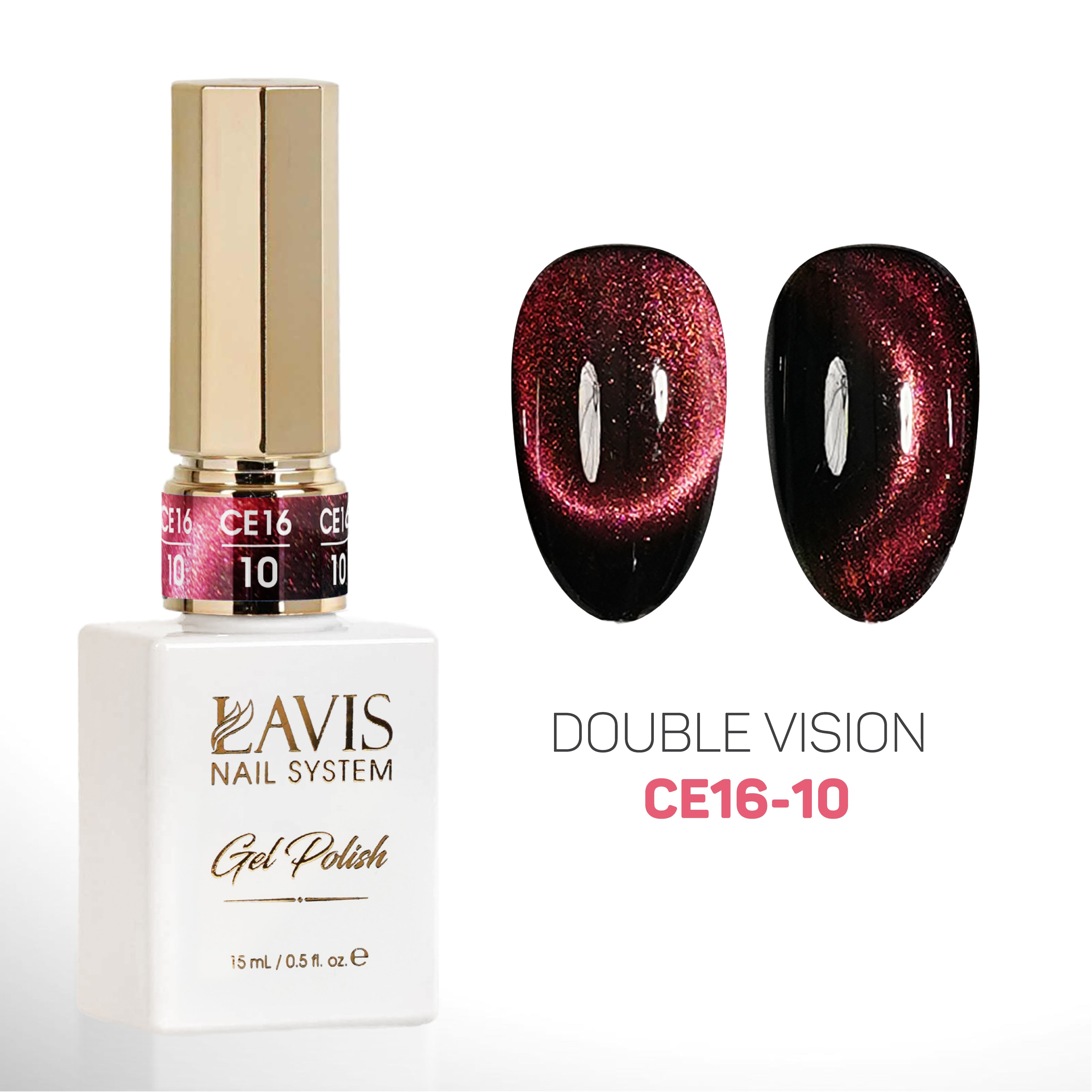 LAVIS Cat Eyes CE16 - 10 - Gel Polish 0.5 oz - Double Vision Collection