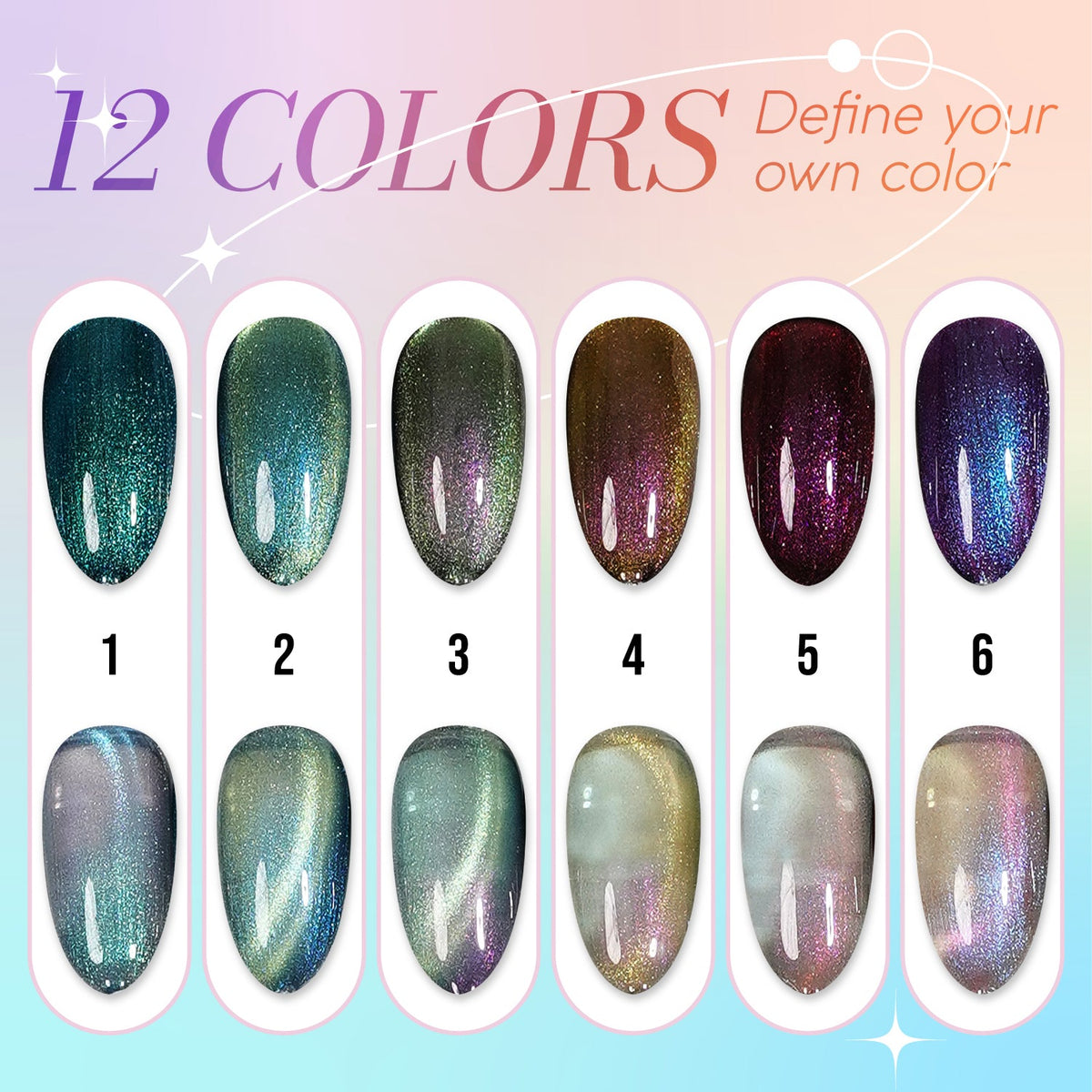 LAVIS Cat Eyes CE17 - 12 - Gel Polish 0.5 oz - Stellar Shift Collection