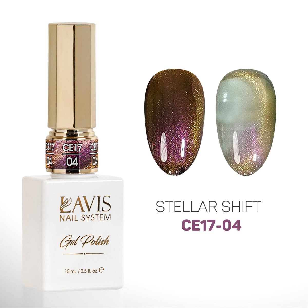 LAVIS Cat Eyes CE17 - 04 - Gel Polish 0.5 oz - Stellar Shift Collection